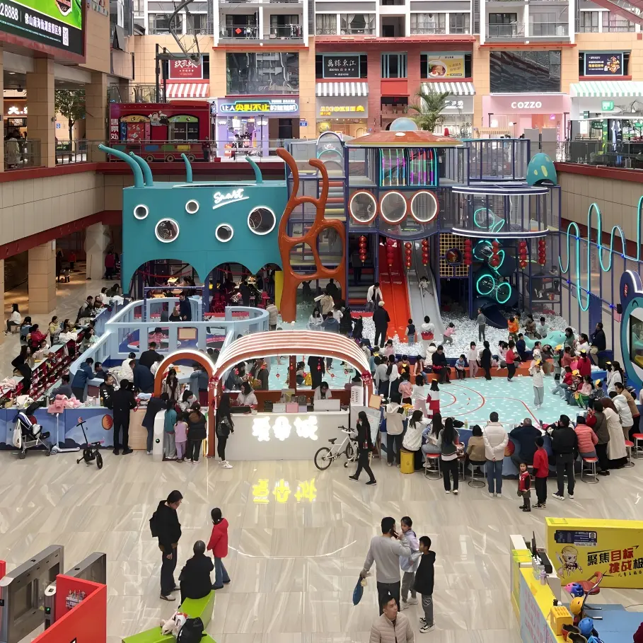 Indoor children's playground in Hong Kong commercial shopping center