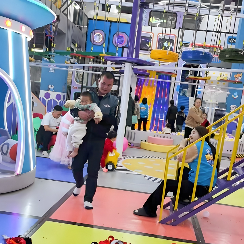 Hong Kong 1000 sq. ft. indoor children's playground from design to equipment production, transportation and installation