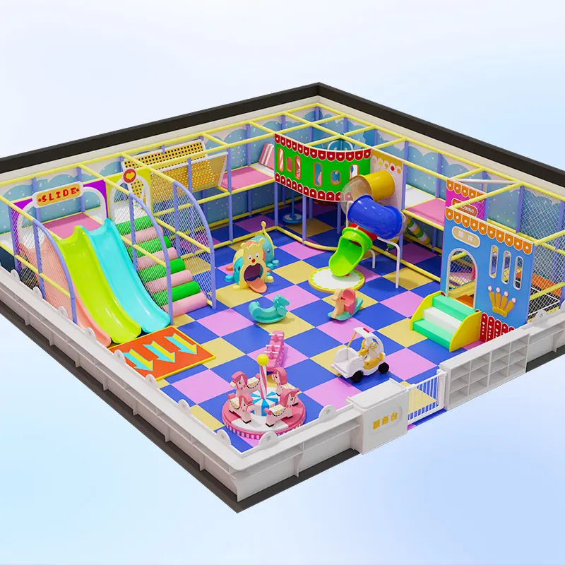 Morandi Themed Children Indoor Playground Perfect for Creating Safe and Enjoyable  in Daycare Centers